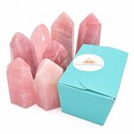 Rose Quartz Points Gift Boxed