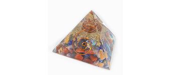Rainbow Orgone Pyramid Crystal 40mm (Point)