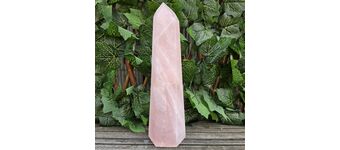 Large Rose Quartz Point, Polished L6