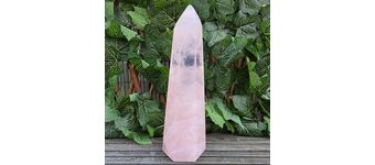 Large Rose Quartz Point, Polished L7