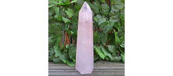 Large Rose Quartz Point, Polished L8