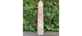Large Rose Quartz Point, Polished L9