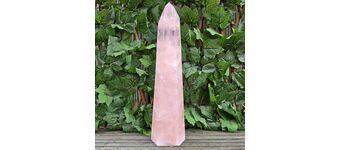 Large Rose Quartz Point, Polished L11