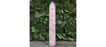 Large Rose Quartz Point, Polished L13