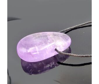 Side Drilled Lilac Amethyst Tumbled Stones