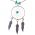 Large Turquoise Dreamcatcher Necklace 18 inch