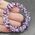 Amethyst & Quartz Triple Strung Bracele