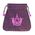 Pentagram & Moon Purple Velour Tarot Bag