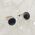 Onyx Round Stud Earrings 6mm