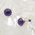 Amethyst Round Stud Earrings 5mm
