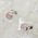 Rose Quartz Round Stud Earrings 5mm
