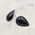 Black Onyx Tear Drop Stud Earrings 9mm