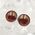 Garnet Round Stud Earrings 8mm