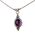 Amethyst Necklace in Sterling Silver