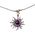 Amethyst Star Necklace in Sterling Silver