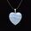 Blue Lace Puff Heart Pendant