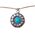 Turquoise Flower Sterling Silver Necklace