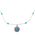 Turquoise Flower Sterling Silver Necklace