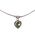 Peridot Heart Necklace in Sterling Silver