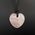 Rose Quartz Heart Pendant with Cord