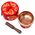 Mini Red Singing Bowl Set 8cm wide