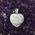 White Howlite Gemstone Heart Pendant