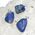 Lapis Lazuli Free Form Pendant V Bail