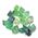 Green Fluorite Octahedron Crystals
