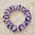 Amethyst & Quartz Triple Strung Bracele