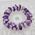 Amethyst & Quartz Triple Strung Bracelet