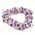 Amethyst & Quartz Triple Strung Bracelet