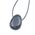Side Drilled Black Obsidian Oval Tumble Stone Pendant
