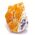 Orange Calcite Crystal No3A