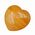 Orange Calcite Puff Heart
