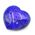 Purple Howlite Puff Hearts 4cm