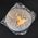 Selenite Plate Gold Buddha 10cm