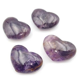 Amethyst Puff Hearts