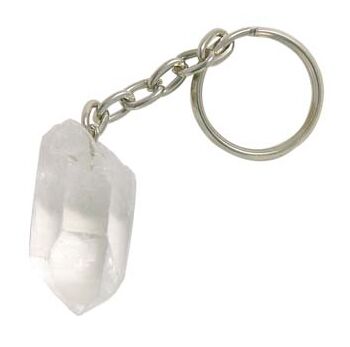 Quartz Crystal Keyring