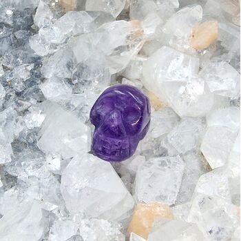 Small Amethyst Crystal Skull