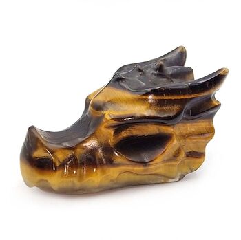 Gold Tiger Eye​ Dragon Head