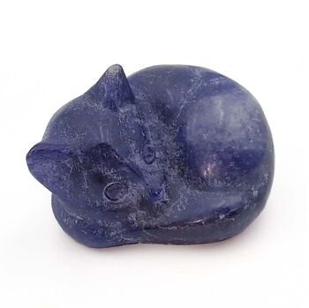 Blue Aventurine Sleeping Cat
