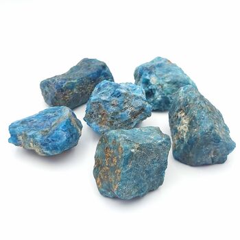 Apatite Natural Blue Crystals