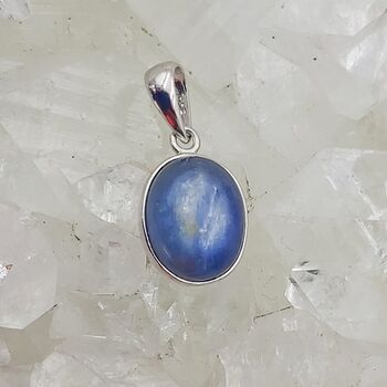 Kyanite Oval Crystal Pendant