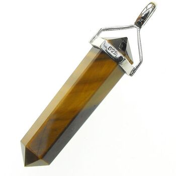Tigers Eye Double Terminated Pendant