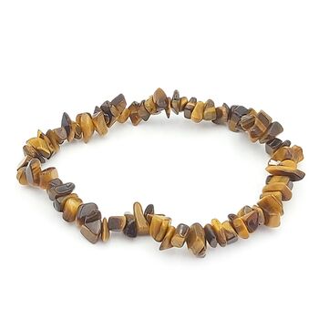 Tigers Eye Crystal Chip Bracelet