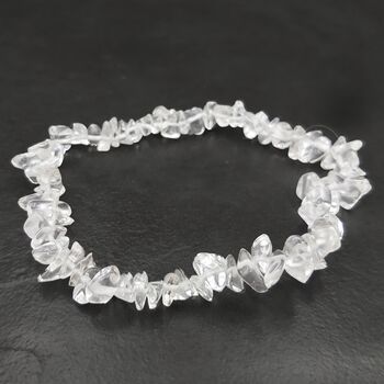 Clear Rock Quartz Crystal Bracelet