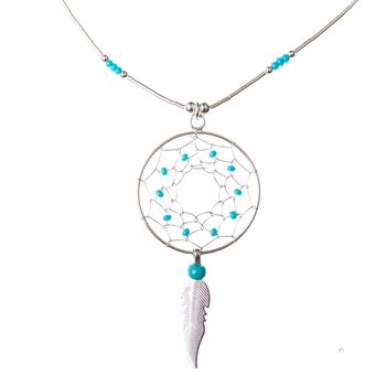 Beaded Dream Catcher Necklace