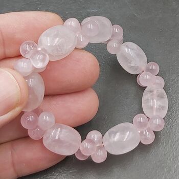 Rose Quartz Grapes Bracelet