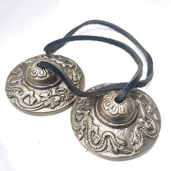 Tibetan Ting Sha Cymbals - Dragon