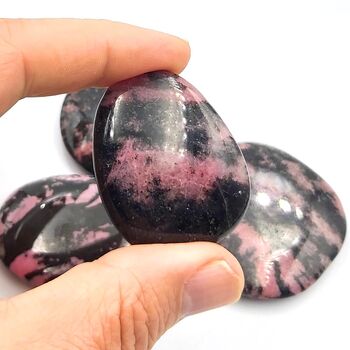 Pink Rhodonite Palm Stones